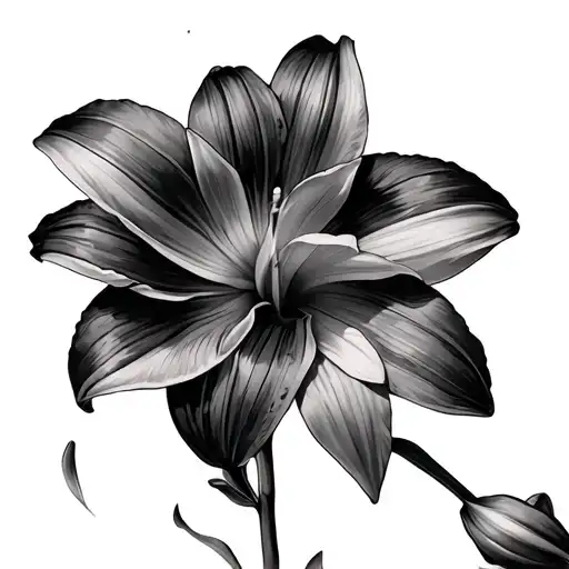 Lily And Daisy With Daffodil