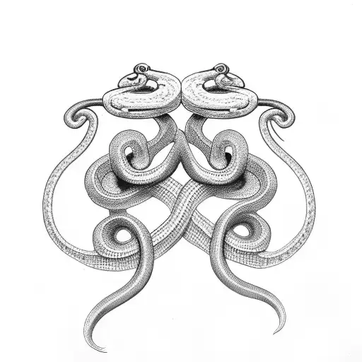 Snake Wrapped Around Heart