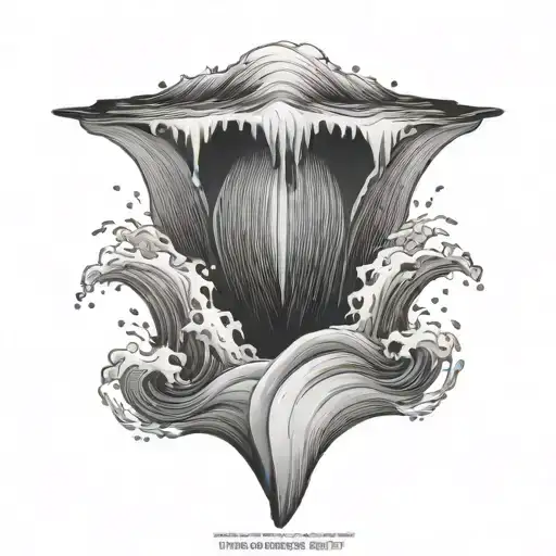 Ocean Overflowing On Both Sides