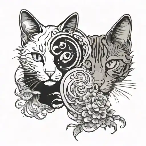 Ying Yang Cat