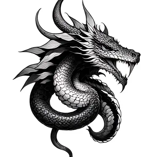 World Serpent Norse Mythology Inspired