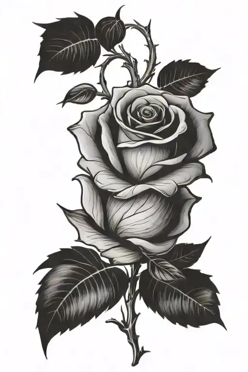 Rose Symbolizing Depression