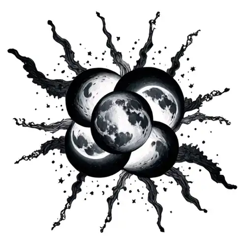 Multiple Moon Phasing Arc