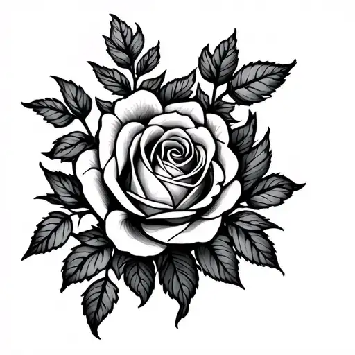 Virgo Zodiac Sign Intertwined Roses Growing