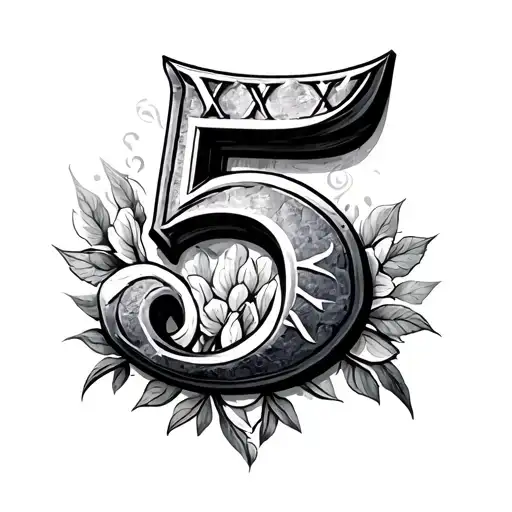 Stone Roman Numeral 5