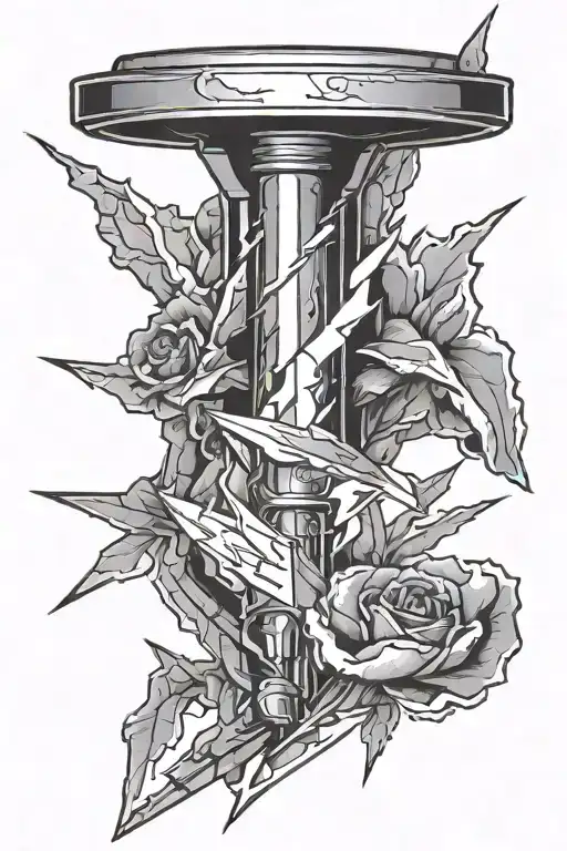 Fine Line Lighting Bolt