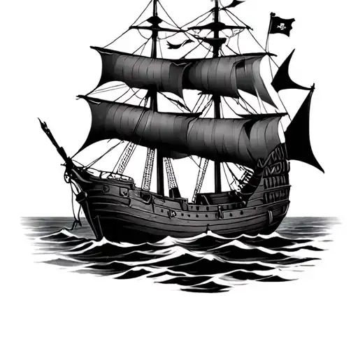 Nautical With Pirate Ship