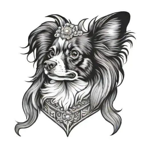 Papillon Dog As Champion Of Landigo