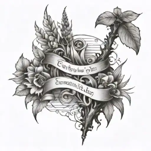 Fine Line Spine Tattoo With The Words Everything That's Meant To Be Is Bound To Stay