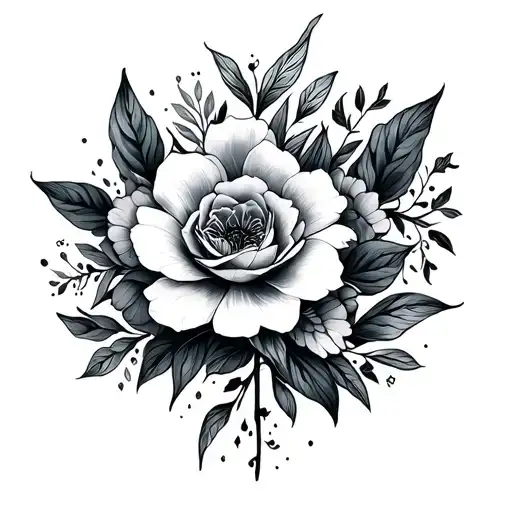 Linear Floral Mental Health Struggles