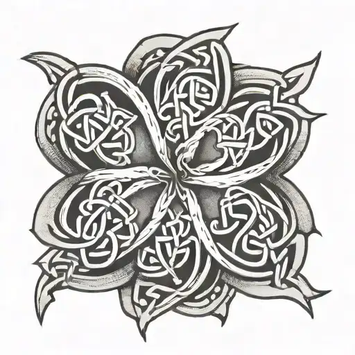 Irish Knot With Cypriot Flag Inside