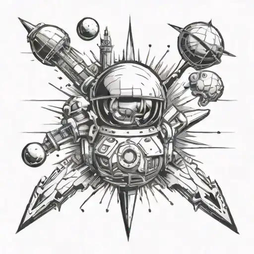 Sputnik And Indian In The Foreground