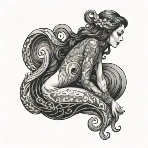 Aquarius Woman Posing