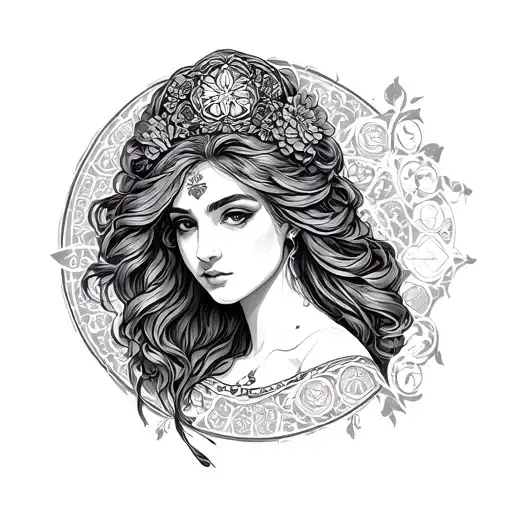 Lady Virgo Zodiac Sign