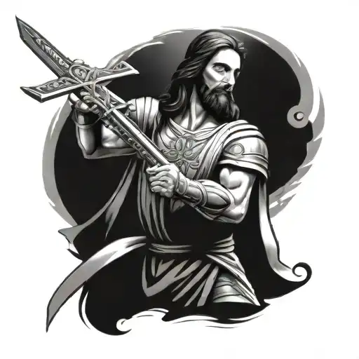 Jesus Warriors Virtical Sword