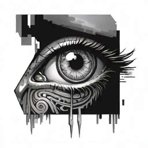 Eye And Trigger Pixel 3D