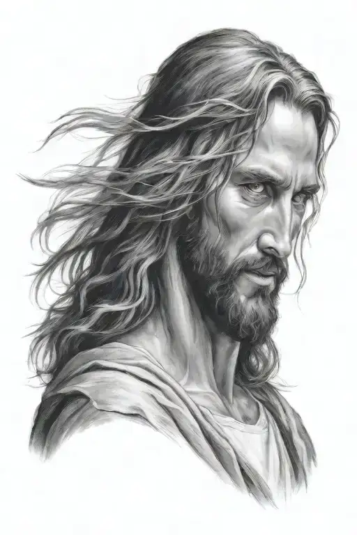 Hyper Realistic Portrait Of Jesus Christ