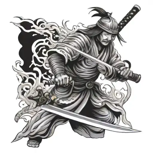 Ghostly Samurai Sword