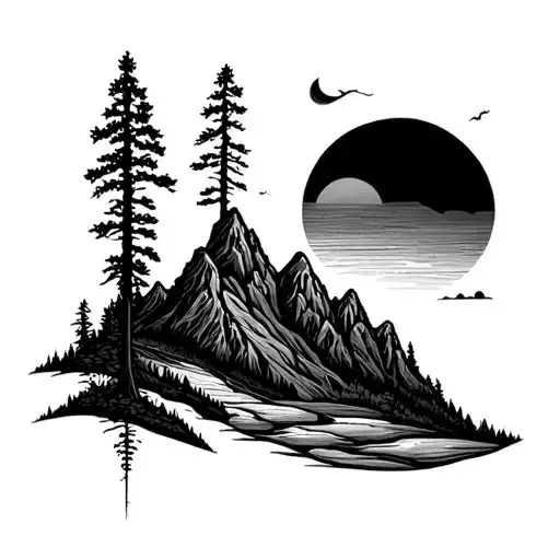 Music & Nature Like Mountains Sun Rise