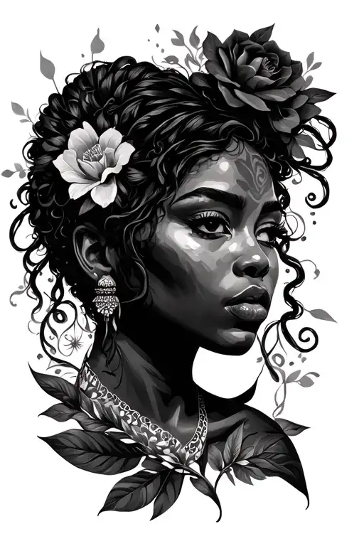 Black Culture Tattoo That Includes