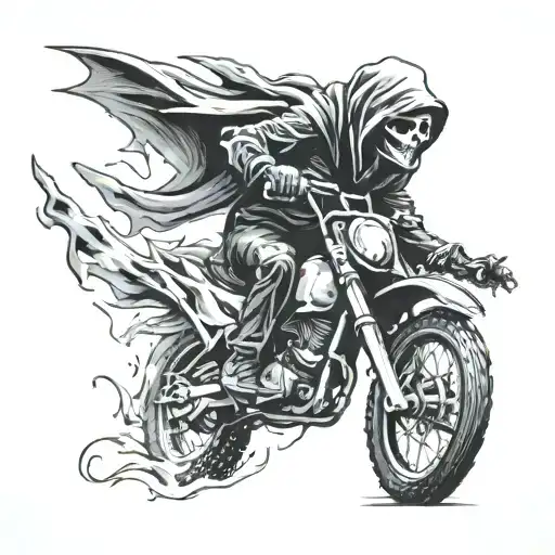 Incorporate Motocross Elements Into A Grim Reaper Design