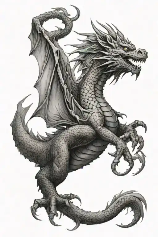 Dragon Sleeve Tattoo For Women