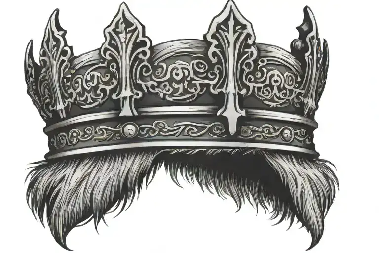 Viking Crown With A Cross