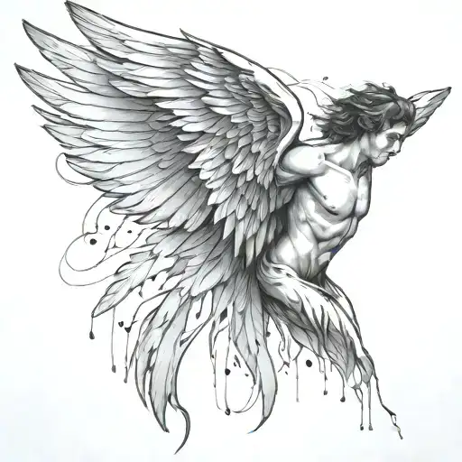 Icarus With Dripping Wings