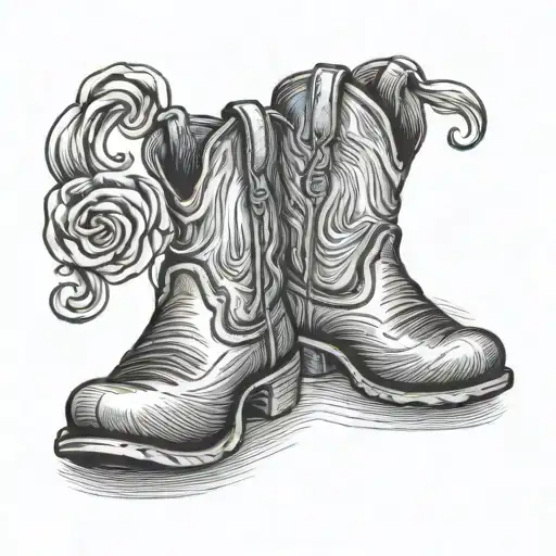 Cowboy Boot Finger Print