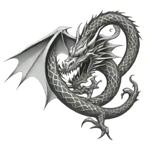 Minimalist Dragon No Detail