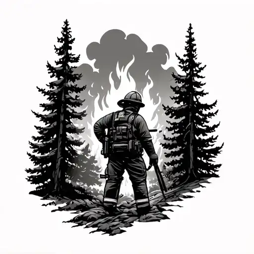 Wildfire Wildland Firefighter Forest Forest Fire Pulaski