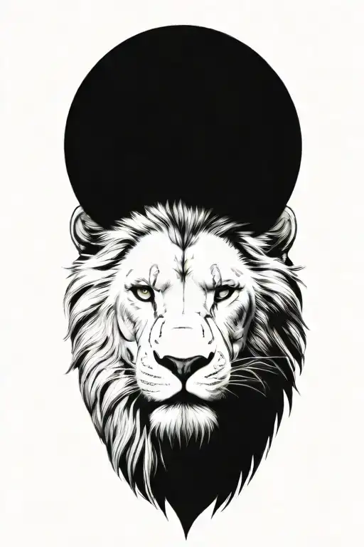 Hyper Realistic Lion Portraits With A Crown Ot Torns On His Head