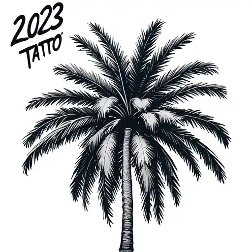 A Palm Tree With 2023 Incorporated