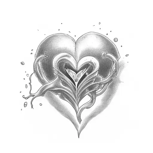 Bleeding Heart Surrond By Evil Stuff