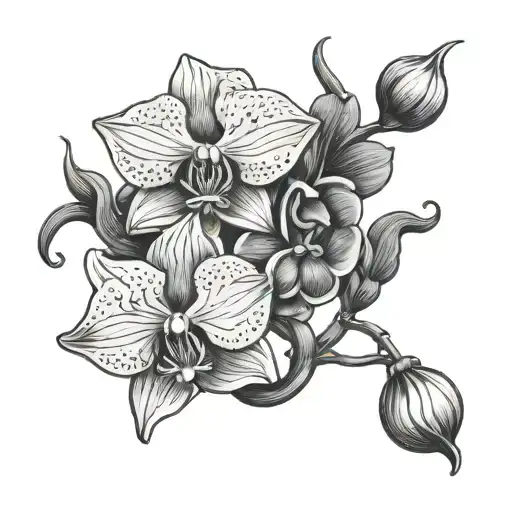 Aquarius Orchid Intertwined