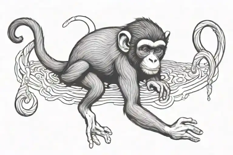 Aquarius Monkey Sitting