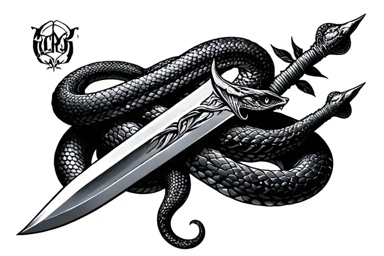 Snakes Dagger Wrapped