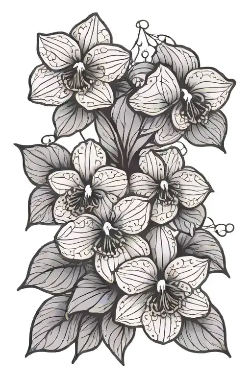 Simple Violets With Geometric Background