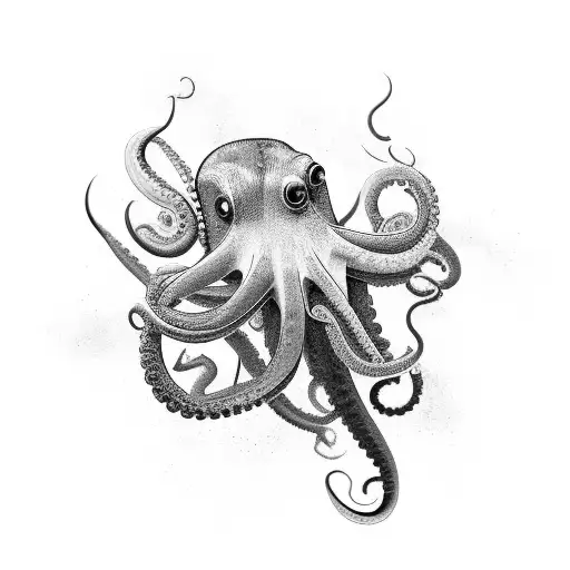 Pacific Octopus In Space