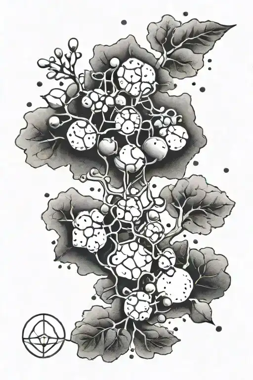 Serotonin Molecule With Nature