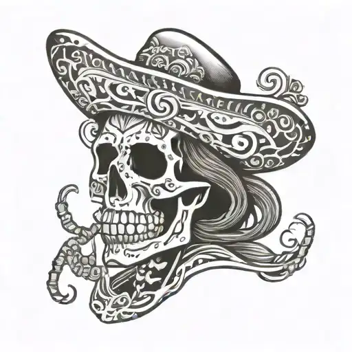 Mexican Skeleton Smoking