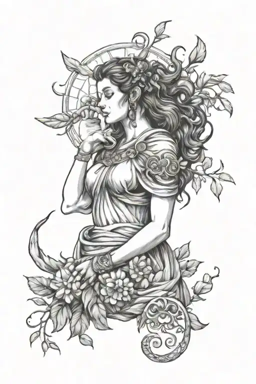 Nature Greek Mythology Tattoo Women
