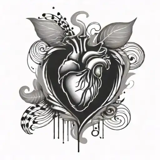 Thumbprint Heart With Music Note