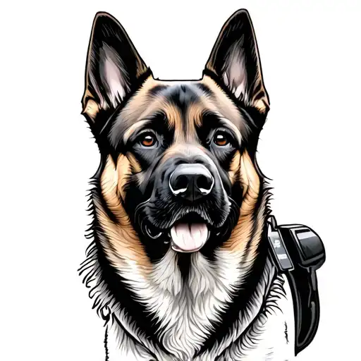Malinois Dog Police