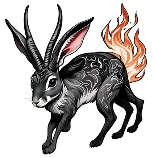 Capricorn And Fire Rabbit