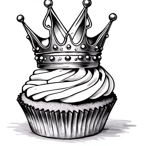 Queen Crown As A Cupcake