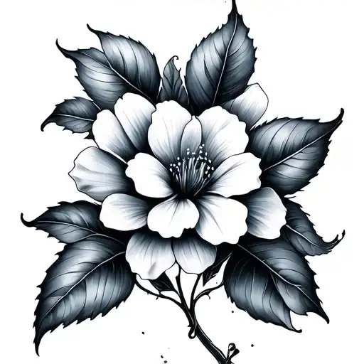 Ocean With Flower Small