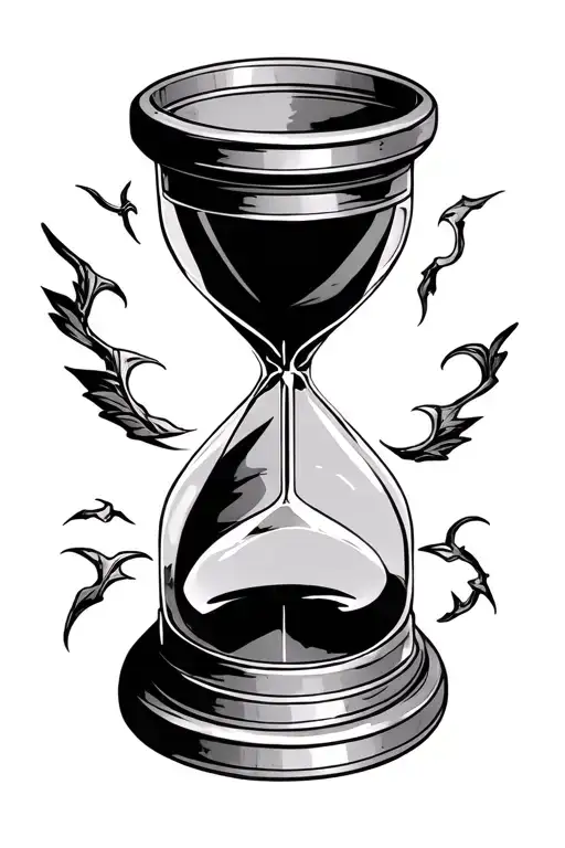 Hourglass Inside Roman Coloseum