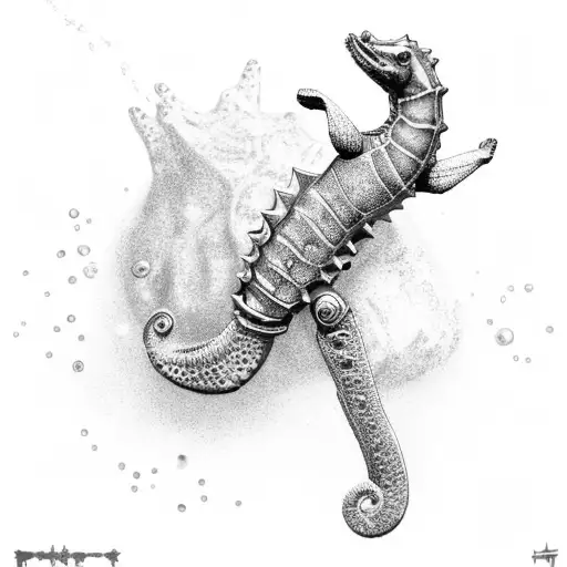 Patrick Star Riding A Mechanical Seahorse