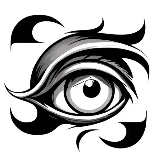 Eye Of Horus And Hourglass
